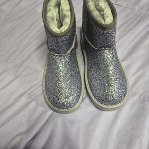 Sparkly Glitter Boots with Fur Lining